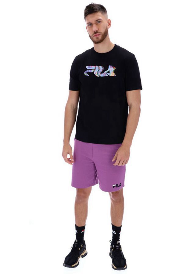 Camisetas Fila Homem Pretas - Fila Molten Glitch En Portugal,ZAOG-37026